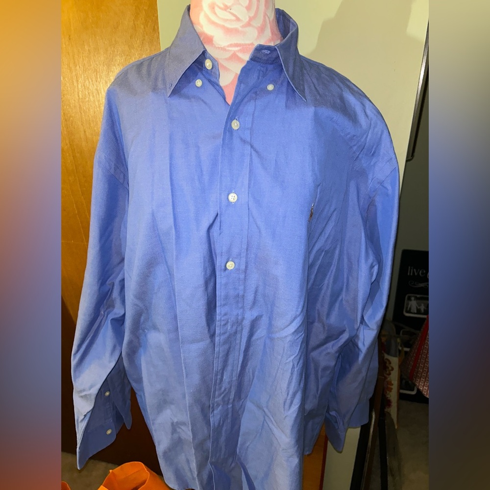 Ralph Lauren Classic Blue Dress Shirt